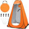 OUUTMEE Pop Up Camping Shower Tent, Portable Beach Dressing Changing Room UV/Rain Outdoor Privacy Shelter, UV Shower Enclosure Tents for Outdoor Hiking Beach Picnic Fishing, 3.93ft × 6.24ft (Orange)