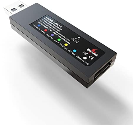 MAYFLASH Magic-S PRO 2 Wireless Bluetooth USB Adapter for PS4, Switch, macOS, Windows, Raspberry Pi, Compatible with Xbox Series X & S Controller, Xbox One Bluetooth, PS5 Controller and More