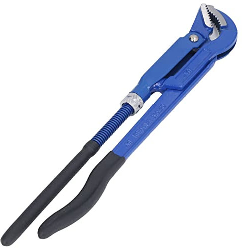 Chiave a Tubo, Pinza Universale Metrica a Becchi Piegati a 45° Chiave a Tubo Svedese in Acciaio Ad Alto Tenore di Carbonio per Morsetto Idraulico del Bagno(1.5 inches)
