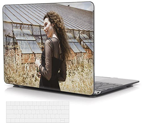 Custom Laptop Case for Macbook Pro 13 Inch Model A1706/A1708/A1989/A2159/A2251/A2289/M1/A2338,Photo Macbook Case Crystal Clear Hard Shell Cover Macbook Cover(Crystal Black 1 Pictures)