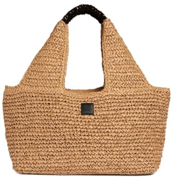 Sundek Borsa Mare AW714ABPA100 NEW LEIRE STRA 13000 Paglia Nero Paglia Nero/TU