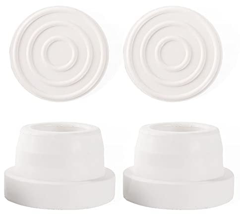 Rubber Inground Pool Ladder Bumpers Protective Step Ladder Plugs Non-Slip Rubber Inside Plug Cap fits 1.90” Inner Diameter Ladder Tubing Swimming Pool Ladder Parts-4 Pack