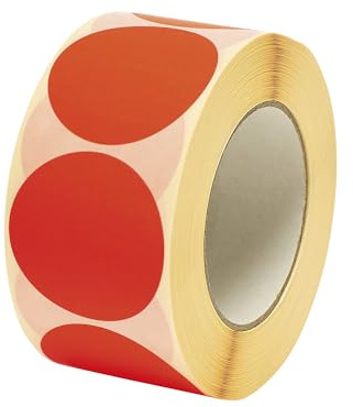 ratioform | Markierungspunkte | Ø 60 mm | 1000 Stk pro Rolle | Rot
