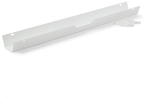 TecLines TKK009 Kabelkanal Schreibtisch aufklappbar 115 cm (weiß)
