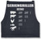 Schürze - Grillschürze - Seriengriller mit Name Lustiges Geschenk Grillen Grillgeschenk - 85x69 - Jeans Blau - grill schürzen männer personalisierte bäcker lustige grillgeschenke zum backen,