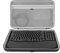 Geekria Hard Shell Travel Carrying Keyboard Case, Compatible with Logitech Wave Keys MK670 Combo/Wave Keys Wireless Ergonomic Keyboard (Dark Grey)