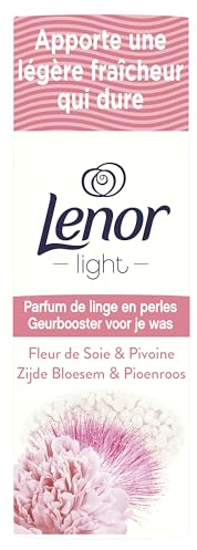 Lenor Parfum de Linge en Perles pour Lessive, 100 Lavages (235g x 6), Fleurs de soie et Pivoine, Fraîcheur Non-stop jusqu'à 12 Semaines de Stockage
