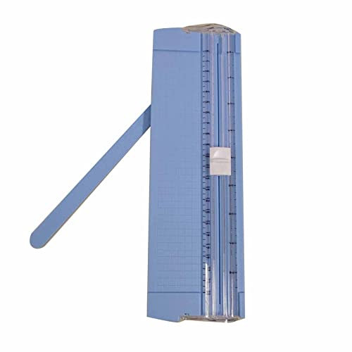 Fyearfly Petit coupe-papier A5 - Règle de coupe multifonction - Pour bureau, école, maison - Bleu