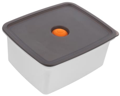 ABOOFAN Edelstahlbehälter Mit Deckel Für Lebensmittel Stapelbar Kühlschrankbox Aufbewahrungsbox Für Obst Und Salat