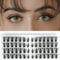 LANKIZ Cils manga aspect naturel - Faux cils d'anime - Extensions de cils individuels - Maquillage coréen - Faux cils asiatiques en vison - Vison - Cils moelleux