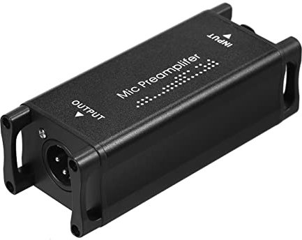 Mikrofon-Vorverstärker, Mikrofon-Vorverstärker, Audio-Booster, Mikrofon-Vorverstärker, Vorverstärker, Heim-Audio-Mikrofon-Netzverstärkung für Studio- oder Heimaufnahmen,