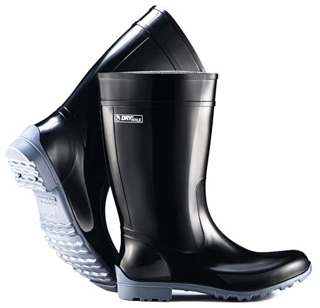 Fjordvik Himmelsken Gummistiefel | Einfach zu reinigen | Perfekt für Regenwetter und Gassi gehen | Farbe: schwarz, Gr.:39 / UK 5.5