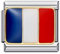 France French Country Flag Charm Silver Italian 9mm Link Stainless Steel Bracelet Charm Compatible With Nomination 9mm Bracelet