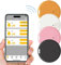 Key Finder, Bluetooth Item Finders, Wireless Key Finder Locator with Anti-Lost Alarm Reminder, 4 Pack Anti-lost GPS Tracker Smart Tag Suitable for Keys Pet Wallets or Backpacks and Child locators