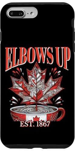 Elbow's Up - Never 51 Canada Flag Maple Leaf and Coffee Men Case for iPhone 7 Plus/8 Plus