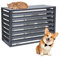 Cache Climatiseur Exterieur Aluminium, Cache Pompe a Chaleur Extérieur, Antivol, Réduction du Bruit, Pour un Jardin Bien Rangé(Grey,100cm)