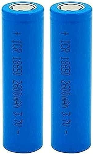 2 Piezas 18650 Batería De Litio Recargable 2600 MAh 3,7 V Baterías De Iones De Litio 2600 MAh