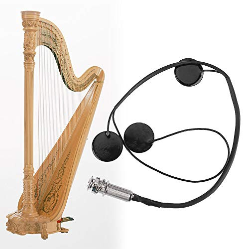 FLEXMAN Gitarren Pickup, 0,25 Zoll Audio Kabel Ausgangs Port Durchmesser Pickup Piezo Transducer Akustikgitarreninstrumente Pickup Accessoires für Harp Gitarre