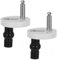 CTIRCHIU 2Pezzi Fissaggi per Sedile Wc e Bulloni per Installazione Facile Accessori Ricambio per Compatibile con Asse Wc Standard Installazione Rapida