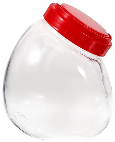 MUELODSIC Bocaux à Bonbons Transparente avec Couvercle Pots de Stockage Plastique Clair pour Confiseries et Aliments Conteneurs pour Décoration de Fête et Cuisine Couleur Couleur Aléatoire