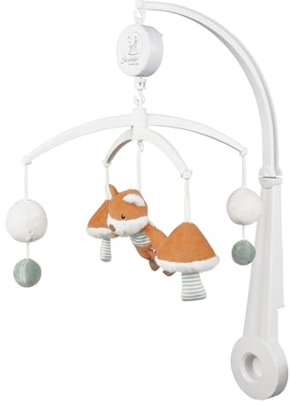 Sterntaler Mobile Fuchs Filou - Musik Mobile mit Spieluhr Melodie Mozart´s Wiegenlied - Baby Mobile für Wiege, Bett & Laufstall - Geschenkidee für Jungen & Mädchen, bunt