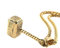 HZMAN Thor Hammer Stainless Steel Necklace For Men and Women Hammer Pendant Necklace 22+2 Inch Chain, Gold