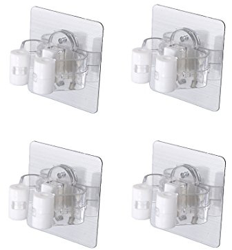 MICG 4 ganchos multiusos para fregona de escoba (7 cm)