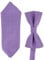 SHIPITNOW Papillon e Fazzoletto da Taschino - 18 colori - Set di 2 pezzi Papillon Uomo e Pochette da Taschino Elegante - Matrimonio e Festa (Lilla)