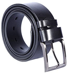 Kabber Ledergürtel für Damen & Herren – hochwertiger & pflanzlich gegerbter Leder Gürtel, Herrengürtel & Damengürtel (118 - Schwarz Breite: 3 cm/Länge: 120 cm)