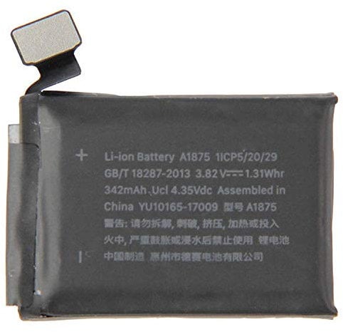 3.82v 342mah A1875 Replacement Battery for iWatch Series 3 (42mm GPS+LTE)