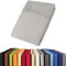 aqua-textil Viana Topper Laken 140x200-160x200 cm grau Baumwolle Spannbetttuch Jersey Spannbettlaken