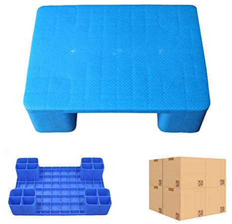 LIANGJUN-Paletten, Lagerregale Wasserdicht Lager Waren Karton Essen Feuchtigkeitsbeständige Platte Tragbar Platz Sparen, Supermarkt Heimgebrauch 3 Größe (Color : Blue, Size : 40x30x12cm)