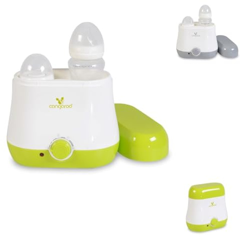 Cangaroo Flaschenwärmer BabyDuo, für 2 Flaschen, Sterilisation von Kleinteilen grün