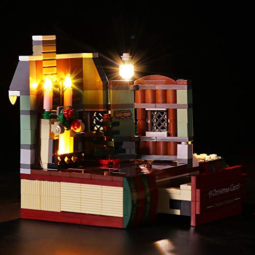 ZHLY Led Light kit for Lego Charles Dickens Tribute 40410 USB And Battery Powered (LED Included Only, No Building Kit)