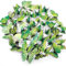 Foonii 72 PCS 3D Schmetterlinge Wanddeko Aufkleber Abziehbilder,schlagfestem Kunststoff Schmetterling Dekorationen, Wand-Dekor Grün