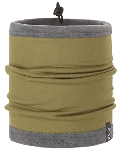 180s Tec Fleece Convertible Kids Neck Warmer Kinderschal Halswärmer Rundschal Fleeceschal Kinder - mit Futter Winter Herbst-Winter - One Size oliv