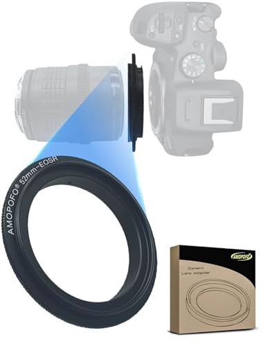 52mm to EF/R Macro Lens Reverse Ring Compatible with EF-R Full Famer Camera,with 52mm Filter Thread Lens EF100mmf/2.8, EF135mmf/2.8.Macro Shoot(52mm-EOS R)