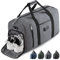 Rieeyrslza Sac de Sport avec Compartiment Chaussures 39L Grande Sac de Sport Sacs de Voyage Weekend Sac Sac de Sport Waterproof Multiuse Sac à Bandoulière ou Fourre-Tout (Gris o1)