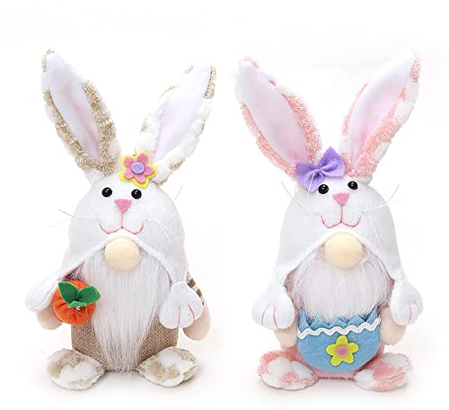 Osterwichtel Osterhase, Osterdeko Wichtel Figuren Kleine Mit Hase Ohren, Osterdekoration Ostern Deko Tisch Dekoration, Weihnachtsdeko Amerikanisch Weihnachtswichtel Oster Geschenke Kinder (B)