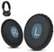 Professionelle Bose on-Ear Wireless ohrpolster, Bose soundlink on Ear ohrpolster, NUR passend für Bose On-Ear 2 (OE2, OE2i), weiches Leder und Memory-Schaum, von Krone Kalpasmos –Blue Scrim,Schwarz
