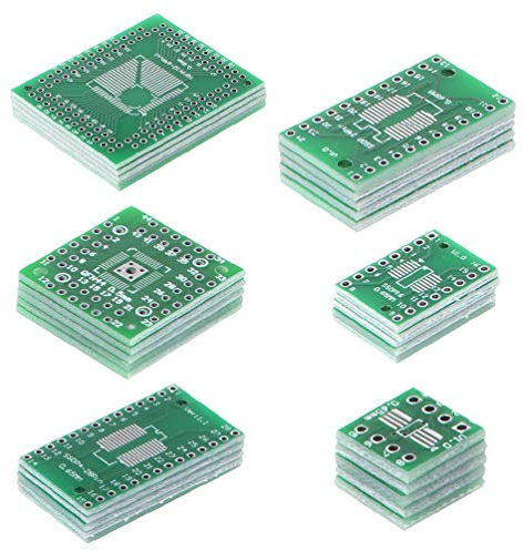 Labstandard 30 Stück PCB Board Kit auf DIP Adapter Konverter FQFP32-100 QFN48 SOP8 16 24 28 Sender Leiterplatte Konverter Netzteil Modul Antrieb Anschluss Elektronischer Chip Verstärker PCB Ladegerät