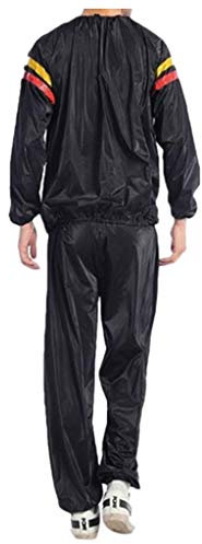 Caxndycing Schwitzanzug Sauna Suit zum Abnehmen Herren Sweatsuit Sauna-Anzug für Schweiß Fitness Saunaanzug für den Ganzen Körper Trainingsanzug aus PVC Reißfest für Damen und Herren