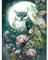 NAIMOER Eule Diamond Painting Erwachsene, 5D Eule Diamant Painting Bilder Erwachsene, DIY Blumen Diamond Painting Bilder Tiere Diamant Malerei Kinder Set für Home Dekor 30x40cm