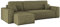 Kaiser Möbel, Ecksofa mit schlaffunktion, mit Bettkasten, Schlafsofa Best, Designer Sofa, Modern Design Couch, Polsterecke, Freistehend, Dicker Cord, Olive Links