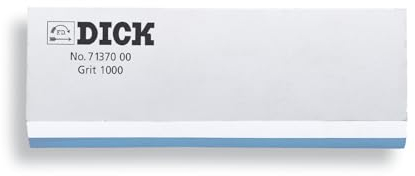 F. DICK Abziehstein Korn 1000/3000, Nassschleifer, mit Winkelhalter, sehr Langlebig, zum perfekten Schärfen, Schärf schwamm, Messerschärfer 71370000, Blau