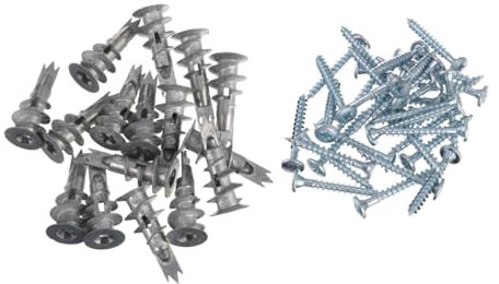 BUGUUYO 200pezzi Ancoraggi Per Cartongesso Metallo Viti Autoperforanti Per Fissaggio Per Pareti Cartongesso Di Viti Per Installazioni Resistenti e Sicure