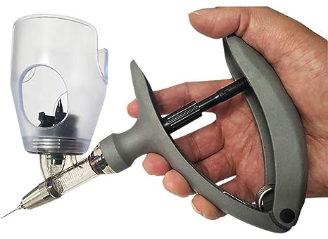Tierärztliche automatische kontinuierliche Spritze für Nutztiere, Schafe, Rinder, einfaches Einführen der Flasche, genaue Skala, kontinuierliche Injektion, tierärztlich zugelassen