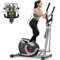 Crosstrainer für Zuhause, Ultraleiser Magnetischer Ellipsentrainer mit 16 Widerstandsstufen, LCD-Monitor, Rutschfestem Pedal, Flaschenhalter, Bis zu 265 LBS Home Fitness-Übung Elliptical Stepper