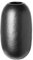 Fink Brasil, Vase, pulverbeschichtet, matt, schwarz, L. 17 cm, B. 17 cm, H. 30 cm, D. 17 cm