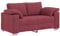 vidaXL Sofa 2-Sitzer Weinrot 120 cm Stoff